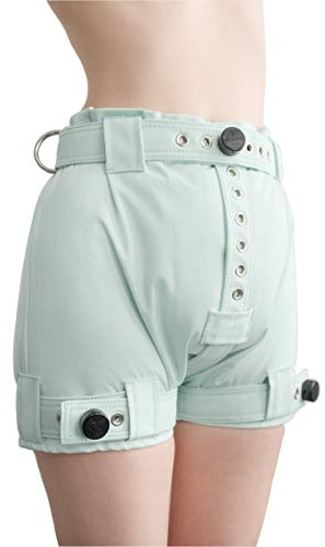 ABDL Strapazierfähige abschließbare Windelhose – Anti-Windelentfernung, Ault Baby-Shorts mit Segufix-Verschlüssen, Rosa, Minze und Blau (XXXL, Baby Mint)