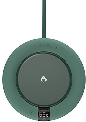 KS TOOLS Coffee Mug Warmer - Electric Coffee Warmer with 3 Temperature Control for Home Office Cup Beverage Heater Plate Pad,Green