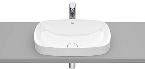 Roca,INSPIRA,SOFT - Lavabo de FINECERAMIC® de encimera,Blanco,550mm x 370mm x 75mm,A327504000