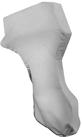 Wasserdicht Motor-Abdeckung, 600D Abdeckung für Außenborder Aus Oxford-Stoff Mit Reißverschluss und Kordelzug Außenborder-Schutzhülle Für 5-250HP Motor,Grau,100to150 HP