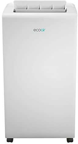 EcoAir Portable Air Conditioner With Carbon Filter Class A Energy | 4-in-1 Air Conditioning, Dehumidifier, Fan, Sleep Mode | FREE Window Seal Kit | 12000 BTU Crystal MK2