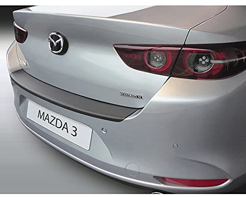 RGM ABS Heckstoßstangenschutz passgenau | kompatibel mit Mazda 3 (BP) Limousine 2019- Schwarz