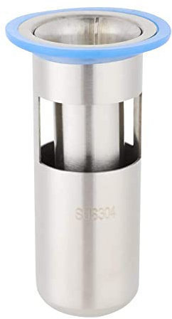 BORDSTRACT Edelstahl Spülbecken Stopfen, Ablaufrinne Geruchsstop Duschablauf Bodenbefestigung, Waschbecken Filter für Boden, Wäsche, Küche und Badezimmer(2.2x1.4x4.1Zoll Groß Lang)