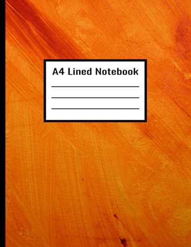 Stylish and Unique Orange Blend Design Cover Notebook: Lined Paper, (160 Pages, 8.5” x 11”, A4)