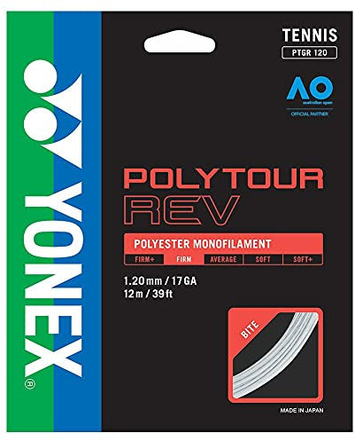 YONEX Poly Tour Rev 12M Set White Tennis Saitenset 12m Monofil Weiß 1,25