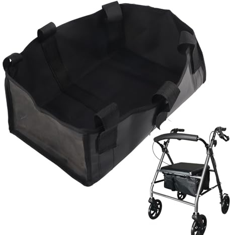 Gehhilfe Tasche unter Sitz Rollator Rollator mit 4 Rollen Rollator Rollator Rollstuhlrahmen Aufbewahrungstasche Organizer Aufbewahrungstasche für Wanderer Zubehör