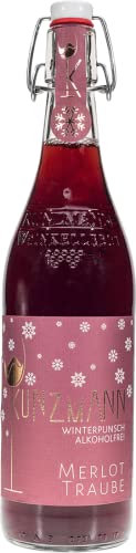 Kunzmann alkoholfreier Winterpunsch Merlot alkoholfrei 1 x 0,75l Flasche - Unser Winterpunsch - Genuss ohne Alkohol