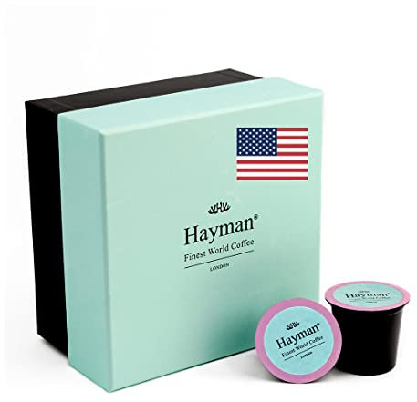 Hayman, 100% Pure Kona Coffee From Hawaii, Medium Roast, 18 Specialty Coffee Pods | Compatible With Keurig K-Cup Single Serve Machines