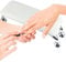 Coriver Nail Arm Rest, Microfiber Leather Manicure Nail Arm Rest Stand, Professional Hand Pillow Cushion Table Desk, Arm Rest for Nails Tech Use - White
