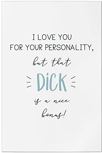 JUNIWORDS Poster, I Love You for Your Personality, but that dick is a Nice Bonus!, 40 x 60 cm (1008215)