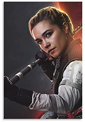 AIPHE Kunstwerk Malerei Leinwanddrucke Black Widow Yelena Bellova Film Poster Leinwand Wandkunst Bilder für Schlafzimmer 60x90cm Kein Rahmen