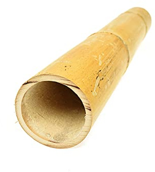 Dixiestore Poteaux décoratifs en Bambou épais - Bâtons de Fleurs 100% Naturels - Cannes en Treillis de Bambou - Support de Plantes pour la Maison et Le Jardin et Aide à l'escalade - 190cm 100/120mm
