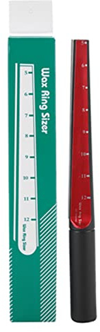 ANKROYU Misuratore Di Anelli Di Cera, Righello per Anelli Di Cera, Strumenti per Produzione Di Anelli Con Coltello per Cera, Strumento Calibro per Anelli per Misuratore, Anello intagliato Mandrino