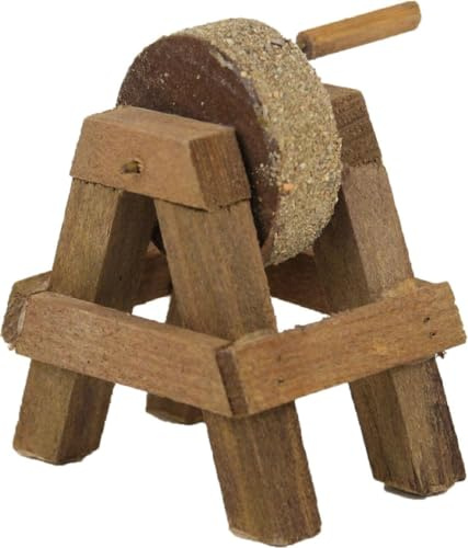 FADEDA Schleifbock/Höhe:4 cm/handbemalt/detailgetreue Krippen Figuren - Weihnachten Tisch Dekoration Krippe Zubehör