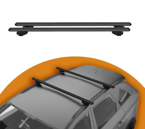 ZYAURA Auto Dachträger für Mitsubishi Eclipse Cross 2017-2023,Aluminium Relingträger Gepackträger Dachgepäckablage Dach-Querstangenhalter Auto Zubehör,B