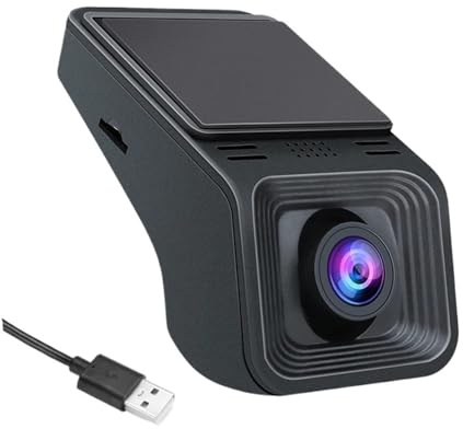 Dashcam 2K USB Coche DVR ADAS 1440P Cámara Salpicadero Grabadora Reproductor Auto DVD Audio Voz Alarma Vídeo G-Sensor Grabación Ciclo Camara Coche (Color : Negro, Tamaño : 128G)