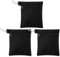 NQEUEPN 3stk Golf Tee Taschen, 17x14cm Tragbare Golfballtasche Golf-Zubehörtasche mit Reißverschluss mit Metall-Karabinerklammer Golfball-Aufbewahrungstasche für Wertsachen und Golfzubehör(Schwarz)