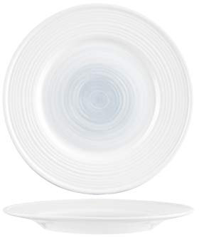 Cosy & Trendy Lot de 6 Assiettes à dessert en Porcelaine, Brindisi sea, D19 cm, Blanc-bleu