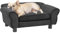 CLALER Hundesofa Schwarz 72x45x30cm Plüsch Hundecouch Hundebett Haustiersofa hundesofa für kleine Hunde und mittlere Hunde