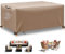 BHFRGAS Garden Furniture Covers - Waterproof Oxford Fabric Patio Covers for Rattan Garden Furniture Table Chair Sofa (Khaki, 280x205x106cm)