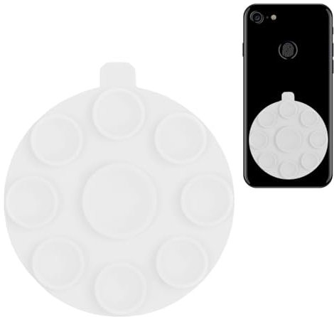 iLamvie Supporto Telefono Con Ventosa Magnetica,Ventosa Per Telefono,Supporto Antiscivolo Per Accessori Per Cellulare A Mani Libere Per Selfie E Video(Bianco)