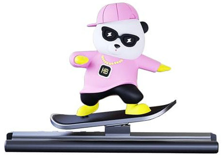 Qutalmi Temporäres Parkkarten-Nummernschild, Schild für temporäres Parken - Auto-Nummernschild mit Eisbär,Skating Bear Vehicle Park Telefonnummernschild für das Armaturenbrett