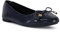 Dune Ladies Hallo Charm-Detail Ballet Shoes Size UK 3 Flat Heel Ballet Pumps Navy
