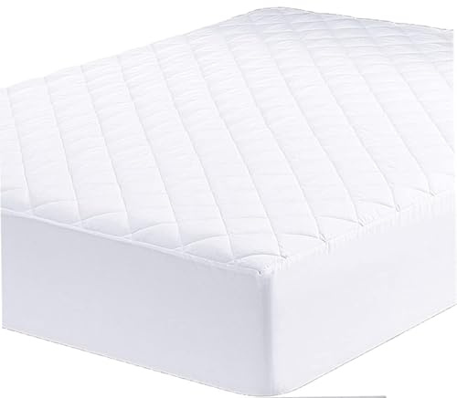 TT ThreadTrade Mattress Protector, Polyester Microfiber Face, Extra Deep, Ultra-Soft, Quilted Filling, Breathable Hypoallergenic And Noiseless, Flexible And Elastic (Small double- 122x191cm)