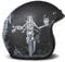 DMD Retro Ghost Rider Matt Black Open Face Helm Jethelm Motorradhelm ECE22.06, L