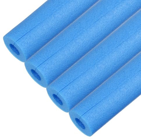 M METERXITY 4 Pcs Tube d'Isolation en Mousse pour Tuyau, 17 x 2.4(L x OD) Couvre-Tuyaux en Mousse, Protection en Mousse Pré-Fendue pour Rembourrage/Protection des Bords d'Angle [Bleu]