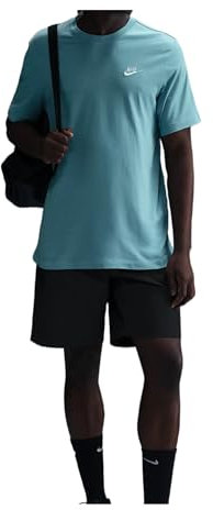 Nike Herren Club T-Shirt, Denim Turq, L