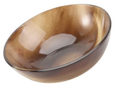 PRETYZOOM Ochsenhornschale Handgefertigt Natürliche Weinschale Soßenschale Leicht Tragbar Für Restaurant Und Zuhause Dekorative Servierschüssel