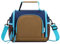 VASCHY Bolsa Termica Infantil, Bolsa Almuerzo Grande para Niño Niña Bolsa Porta Alimentos con Correa de Hombro Desmontable Bolsa Merienda Nevera Infantil para Picnic Colegio Viaje, Marrón & Azul