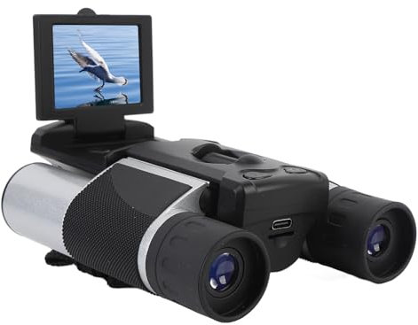 Binocolo Zoom Digitale con Fotocamera, Binocolo 10x25 per Adulti Ad Alta Potenza, Display LCD da 2, Videoregistratore da 2,5K 48MP, Binocolo con Vista Ampia per la Caccia Al