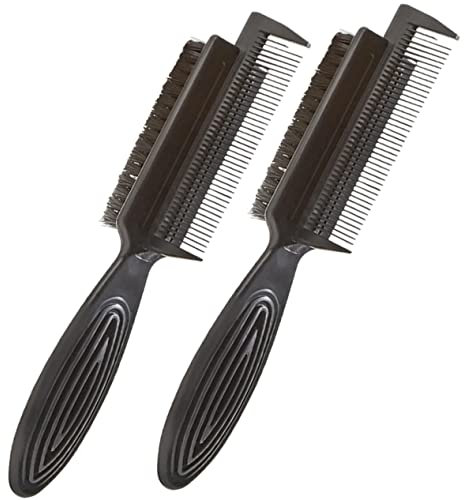 PAMINGONO Anti Ziep Bürste Haarbürste Doppelseitige Haarkamm Reinigungsbürste Für Friseursalons Smoothing Hair Brush Und Haarbürste Reinigungstool Ideal Für Das Frisieren Und Reinigen Von Haaren