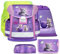Belmil Schulranzen Set 403-13/AG/S/R 5 - teilig ergonomischer Schulranzen Set mit Regenschutz 1. klasse 2. klasse 3. klasse - Super Leicht 930-990 g/Grundschule (Little Kittens)