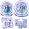 50 Stück Partygeschirr Set,Kindergeburtstag Geschirr Set,Partygeschirr Geburtstag,Kindergeburtstag Deko mit Teller Becher Servietten,Party Geschirr für 10 Gäste