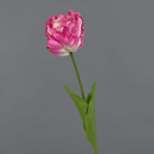 artplants.de Kunst Papageientulpe LIOMARA, rosa-pink, 65cm | Künstliche Tulpe