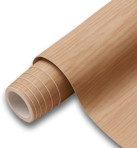 Revestimiento de Vinilo Autoadhesivo Profesional para Pared, Puertas, Muebles, Cocina y Baños – Madera Roble Natural – Sin Obra – Alta Resistencia – BW1241 – Envío desde España - 62 x 300 cm