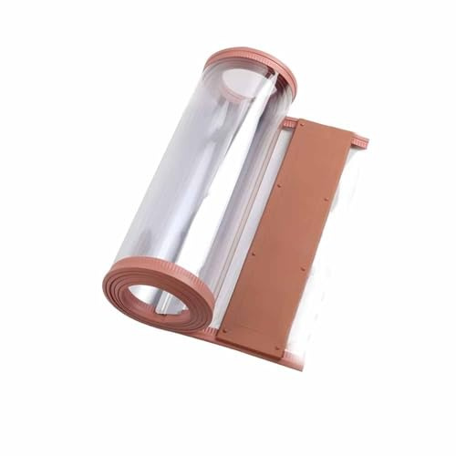 LXHELIVERY Rideau De Porte Magnétique Transparent Et Étanche De 2 Mm - Panneau Isolant Thermique en PVC pour Extérieur/Centre Commercial/hôpital | Cloison Isolante(Brun,0.45x2.65 m)