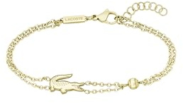 Lacoste Gliederarmband für Damen Kollektion CROCODILE aus Edelstahl - Erhältlich aus Gold oder Silber