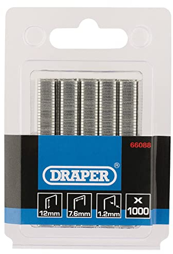 Draper 66088 1000 Staples in Box, 12mm