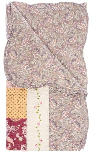 My Flair Patchwork Decke grau 155 x 180 cm