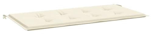vidaXL Gartenbank-Auflage Creme 120x50x3 cm Oxford-Gewebe