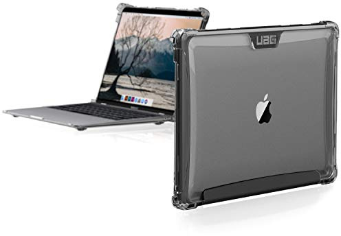 UAG Designed for MacBook Air 13 Case (2018-2020 M1 A1932/A2179/A2337) Plyo Clear Translucent Ice, Feather-Light Rugged Military Drop Tested Laptop Protective Cover by URBAN ARMOR GEAR