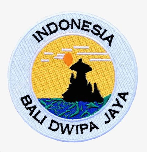 Bali Dwipa Jaya Indonesia Aufnäher (90 mm) bestickt zum Aufbügeln/Aufbügeln/Aufnähen