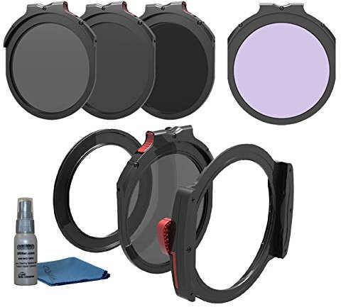 Haida 82mm Exclusive M10 Drop-In Filter Kit - inkl. M10 Halterung, 82 mm Adapter, Drop-in CPL, ND 1.8, ND 3.0, ND 4.5 und Clear Night