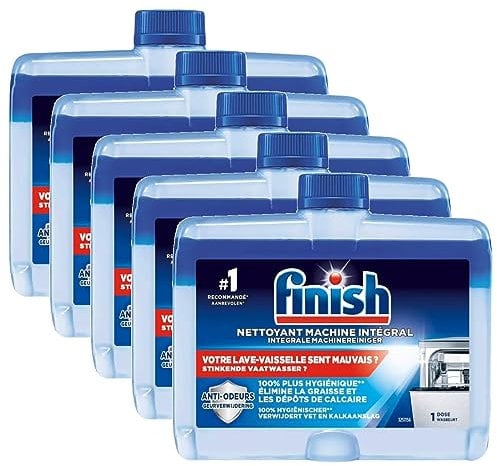 Finish Nettoyant Machine Intégral Lot de 5 Flacons de 250 ml