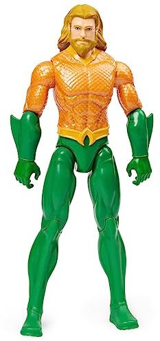 DC Comics Aquaman 30cm-Actionfigur im authenthischen Comic-Design mit 11 Bewegungspunkten. Ab 3 Jahren