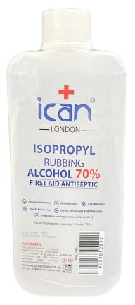 ican london isopropyl rubbing alcohol 70% first aid antiseptic Disinfectant 100ML
